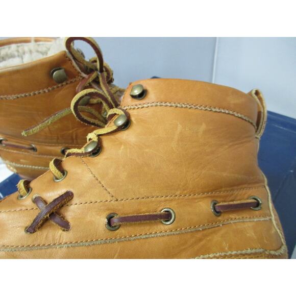 Polo Ralph Lauren Ranger Mid Boots Size 7 in Tan Leather Shearling main image 7